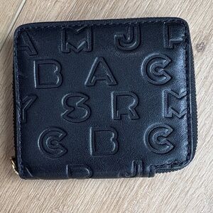 Marc Jacobs Black Embossed Leather Wallet.  EXCELLENT Condition